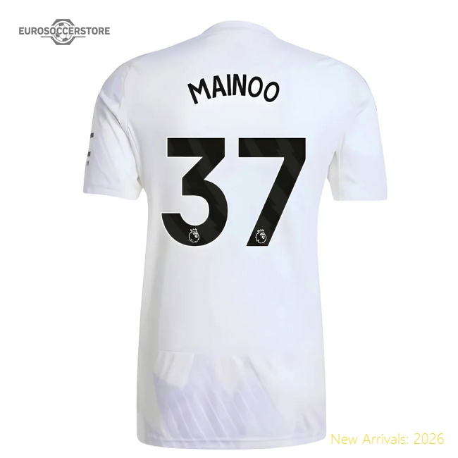 2025-2026 Man Utd Away Shirt (Mainoo 37)-Football Jersey Hub