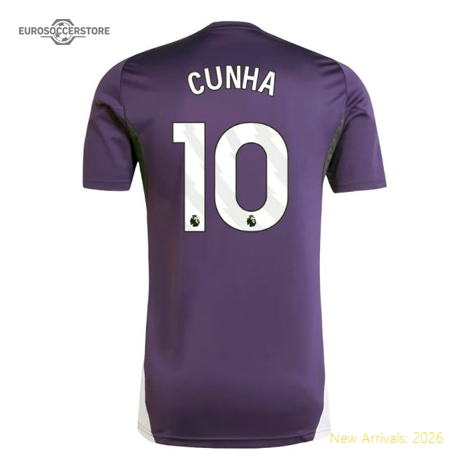 2025-2026 Man Utd Training Jersey (Aurora Plum) (Cunha 10)-Football Jersey Hub