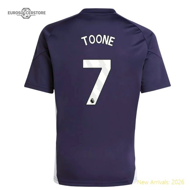 2025-2026 Man Utd Training Jersey (Aurora Plum) - Kids (Toone 7)-Football Jersey Hub