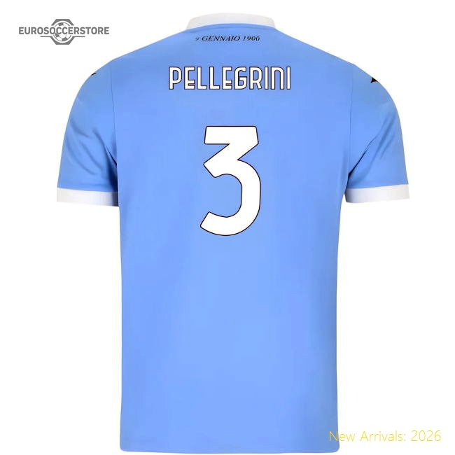 2025-2026 Lazio Home Shirt (Pellegrini 3)-Vantage Point Soccer