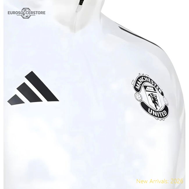 2025-2026 Man Utd Training Top (White)-Football Jersey Hub
