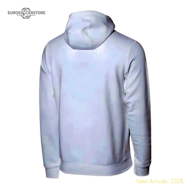 2024-2025 Lazio Over The Head Hoodie (White)-Vantage Point Soccer