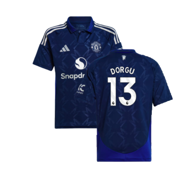 2024-2025 Man Utd Away Shirt (Kids) (Dorgu 13)-Football Jersey Hub