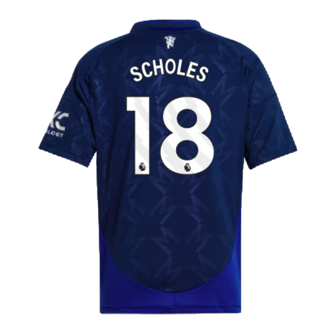 2024-2025 Man Utd Away Shirt (Kids) (Scholes 18)-Football Jersey Hub