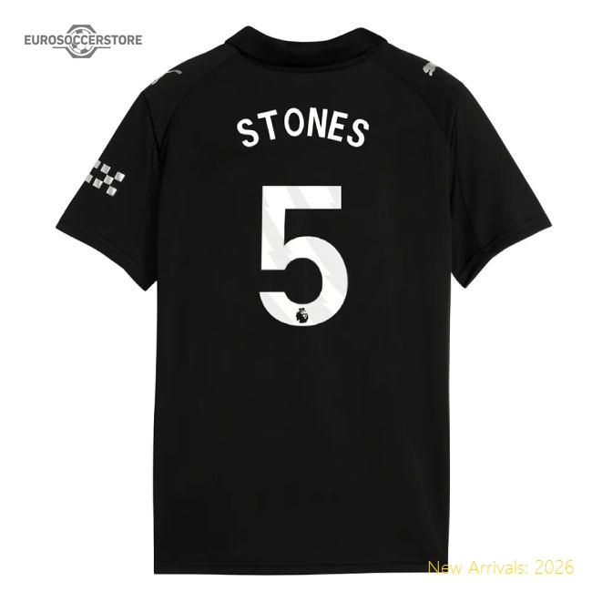 2025-2026 Man City Away Mini Kit (Stones 5)-Football Jersey Hub