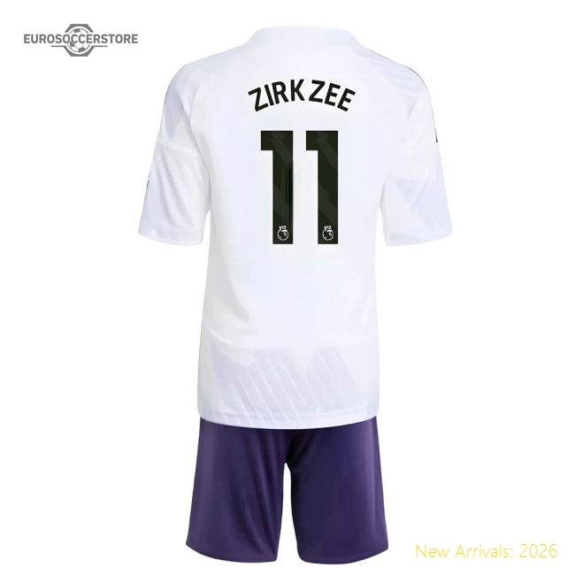 2025-2026 Man Utd Away Mini Kit (Zirkzee 11)-Football Jersey Hub