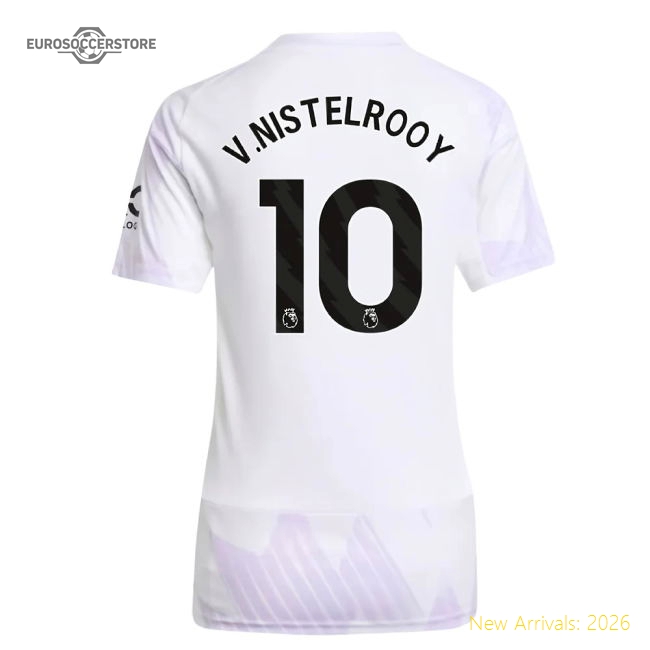 2025-2026 Man Utd Away Shirt (Womens) (V.Nistelrooy 10)-Football Jersey Hub