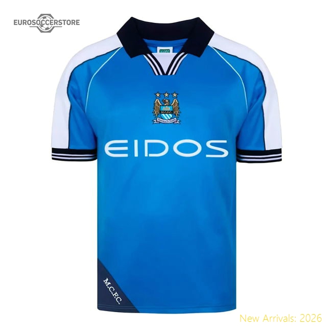 Manchester City 2000 Home Retro Shirt (Haaland 15)-PitchVibe Kits