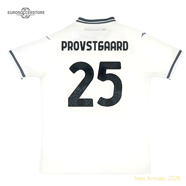 2025-2026 Lazio Away Shirt (Provstgaard 25)-Vantage Point Soccer