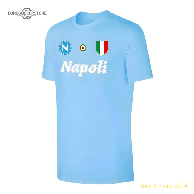 Napoli \'Vintage 86/87\' t-shirt - Light blue-Vantage Point Soccer