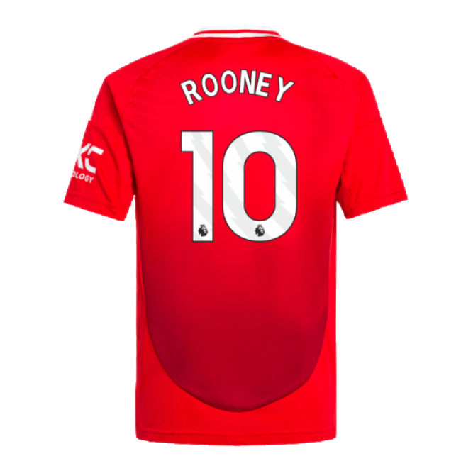 2024-2025 Man Utd Home Shirt (Kids) (Rooney 10)-Football Jersey Hub
