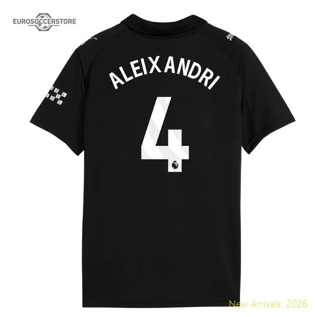 2025-2026 Man City Away Shirt (Kids) (Aleixandri 4)-Football Jersey Hub