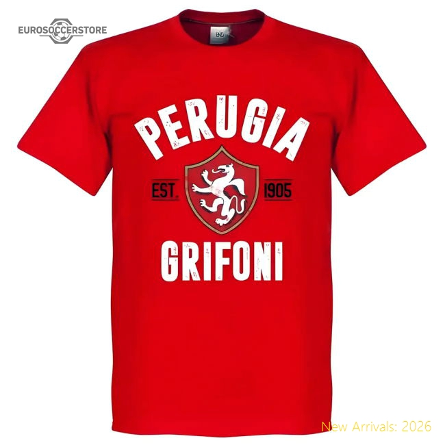 Perugia Established T-shirt - Red-Vantage Point Soccer