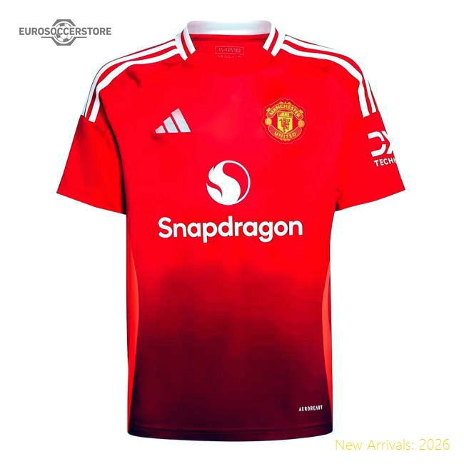 2024-2025 Man Utd Home Shirt (Kids)-Football Jersey Hub