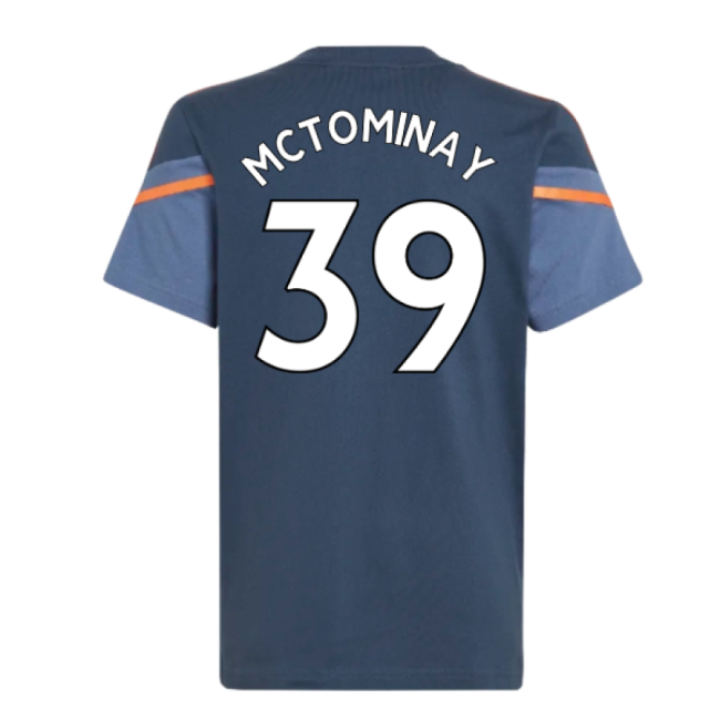 2022-2023 Man Utd Training Tee (Crew Navy) - Kids (McTOMINAY 39)-Football Jersey Hub