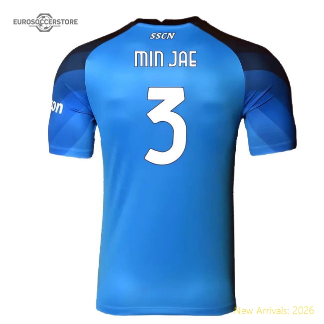 Napoli 2022-23 Player Issue Home Shirt (3XL) (Min Jae 3) (Excellent)-Vantage Point Soccer