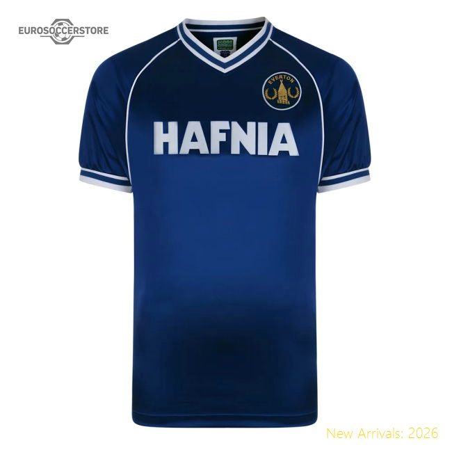 Score Draw Everton 1982 Retro Football Shirt-Football Jersey Hub