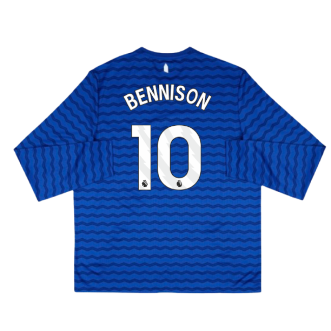 2025-2026 Everton Home Long Sleeve Shirt (Bennison 10)-Football Jersey Hub