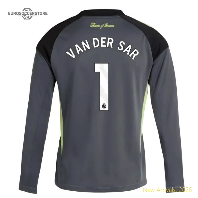 2025-2026 Man Utd Home Goalkeeper Shirt (Grey) - Kids (Van Der Sar 1)-Football Jersey Hub