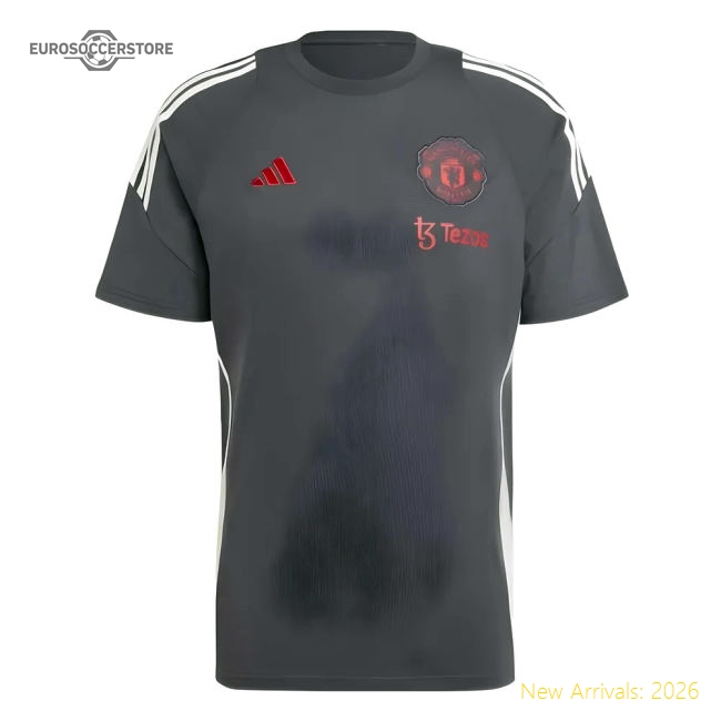2024-2025 Man Utd EU Training Tee (Carbon)-Football Jersey Hub