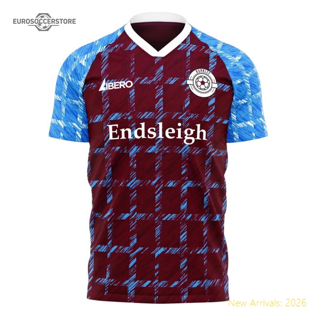 Burnley 2025-2026 Home Concept Football Kit (Libero)-Vantage Point Soccer