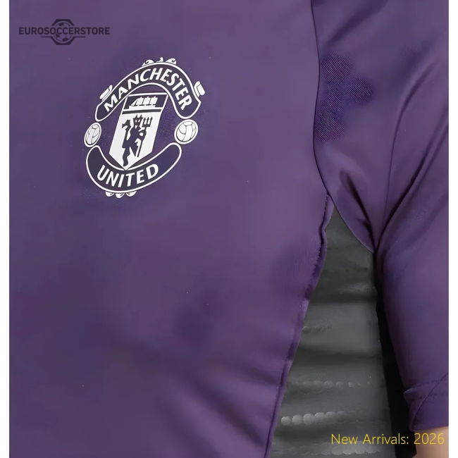 2025-2026 Man Utd Training Jersey (Aurora Plum) (Charlton 9)-Football Jersey Hub