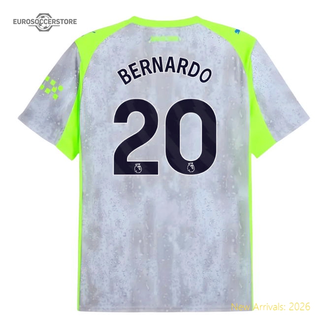 2025-2026 Man City Third Shirt (Bernardo 20)-Football Jersey Hub