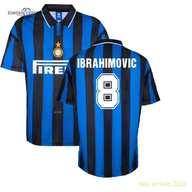 1996 Inter Milan Home Shirt (IBRAHIMOVIC 8)-Football Shirts Shop