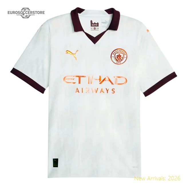 2023-2024 Man City Away Shirt (J ALVAREZ 19)-Football Jersey Hub