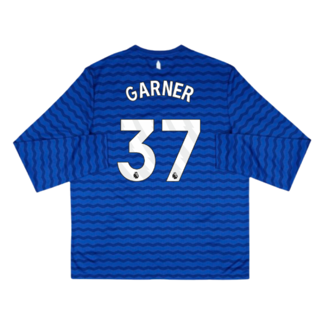 2025-2026 Everton Home Long Sleeve Shirt (Garner 37)-Football Jersey Hub