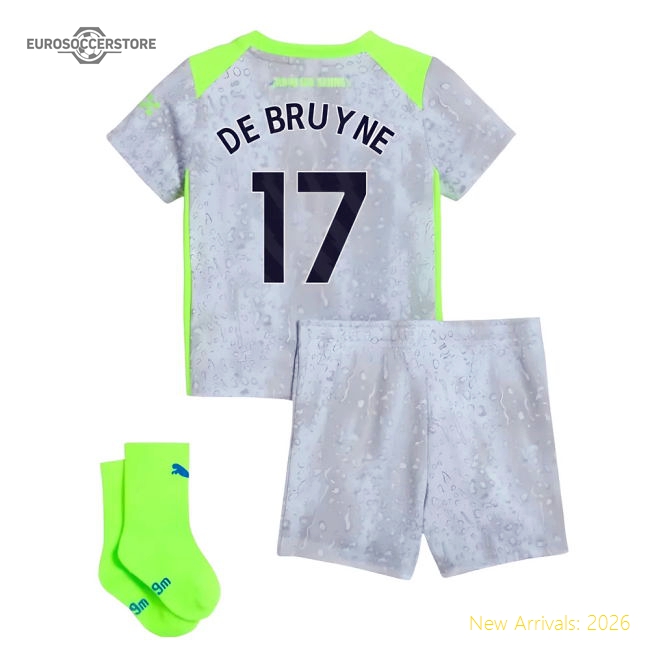 2025-2026 Man City Third Baby Kit (De Bruyne 17)-Football Jersey Hub