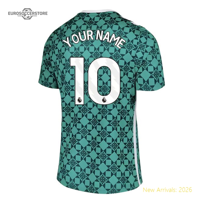 2025-2026 Sunderland Home Goalkeeper Shirt (Green) (Your Name)-Football Shirts Shop