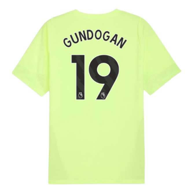 2025-2026 Man City Training Jersey (Fizzy Apple) (Gundogan 19)-Football Shirts Shop