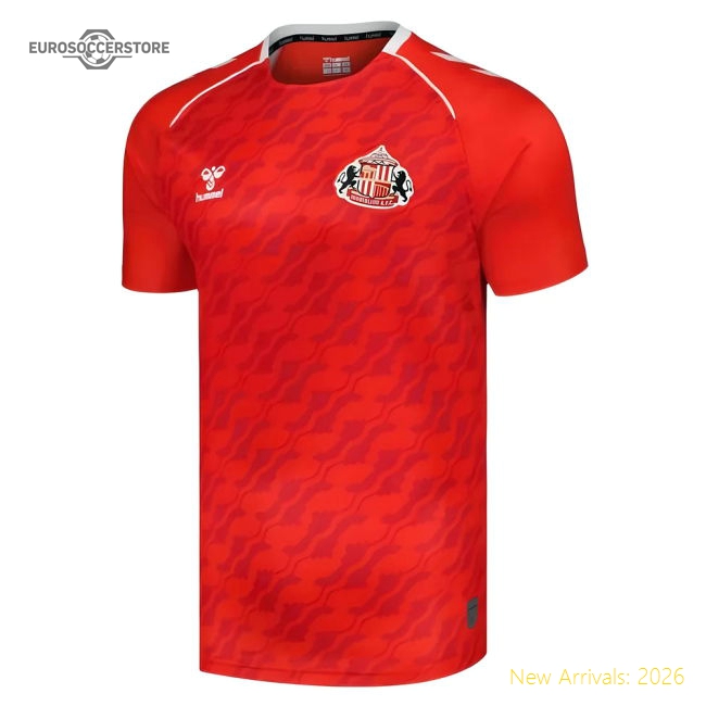 2024-2025 Sunderland Home Pre-Match Shirt (Red)-Football Shirts Shop