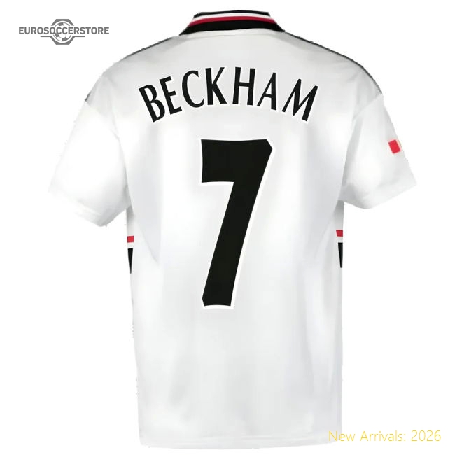 1999 Manchester United Away Football Shirt (BECKHAM 7)-Football Jersey Hub