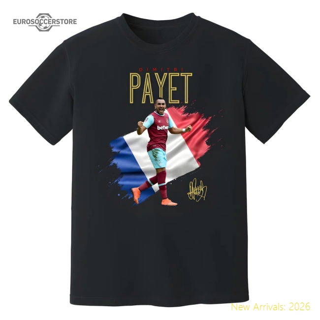 Dimitri Payet West Ham Celebration T-Shirt (Black)-Vantage Point Soccer