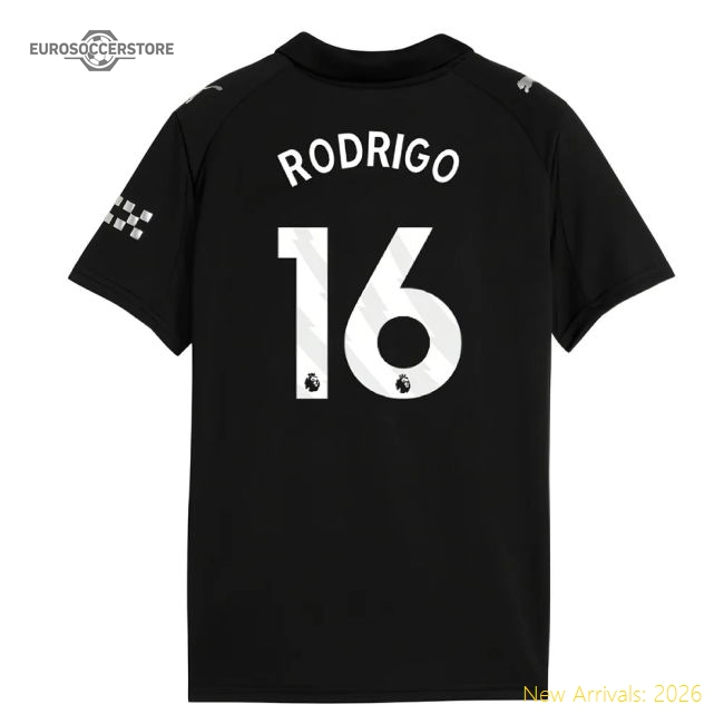 2025-2026 Man City Away Mini Kit (Rodrigo 16)-Football Jersey Hub
