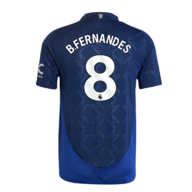 2024-2025 Man Utd Authentic Away Shirt (B.Fernandes 8)-Football Jersey Hub