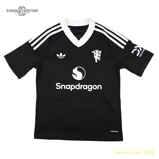 2024-2025 Man Utd Third Goalkeeper Shirt (Black) - Kids-Football Jersey Hub