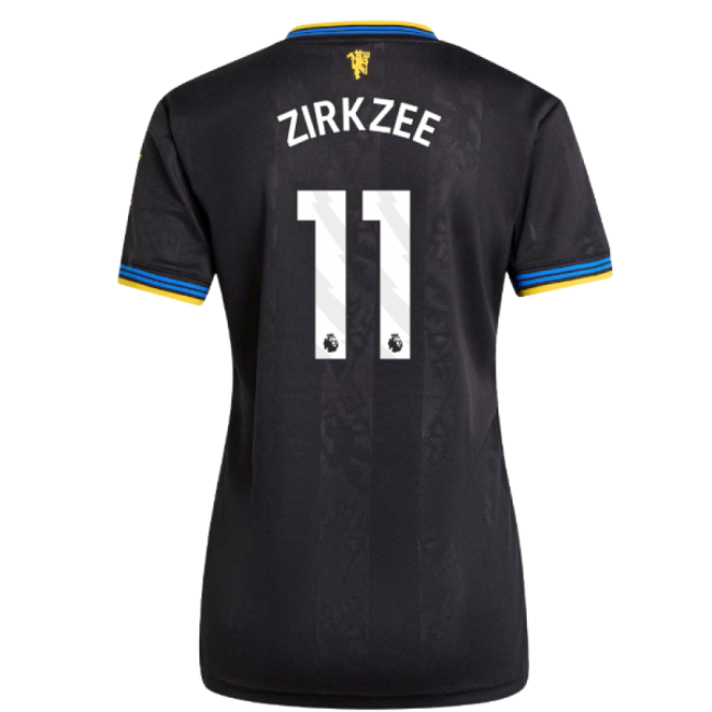 2025-2026 Man Utd Authentic Third Shirt (Womens) (Zirkzee 11)-Football Jersey Hub