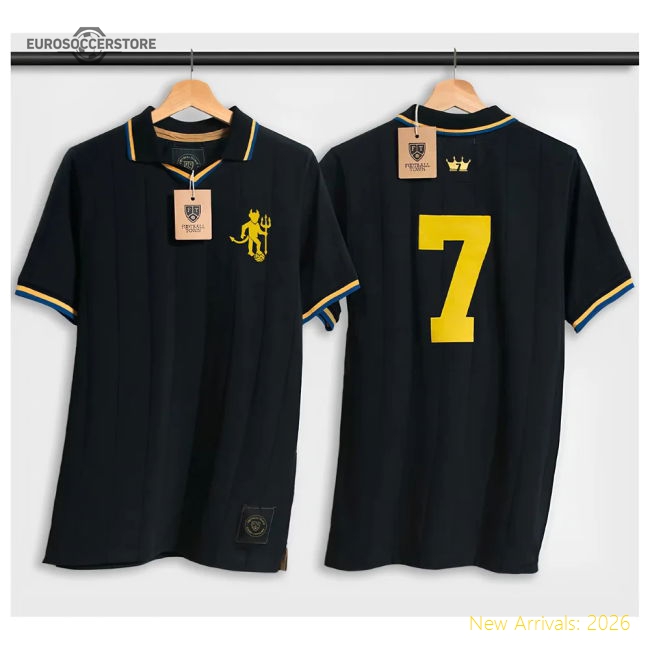 Manchester Tribute Shirt The King Cantona Black-Football Jersey Hub