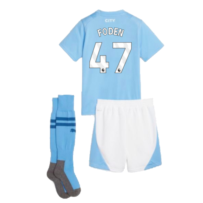2023-2024 Man City Home Mini Kit (FODEN 47)-Football Jersey Hub