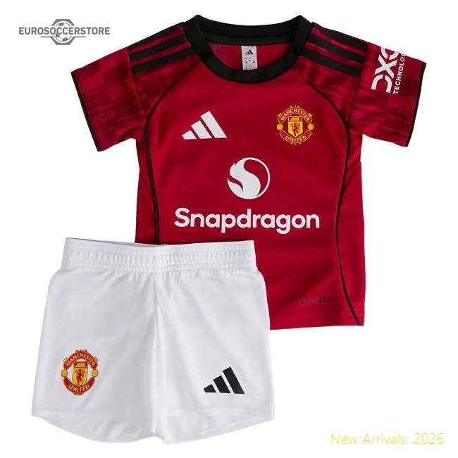 2025-2026 Man Utd Home Baby Kit (Mazraoui 3)-Football Jersey Hub