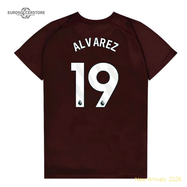 West Ham United Poly T-Shirt (Claret/Blue) - Kids (Alvarez 19)-Vantage Point Soccer