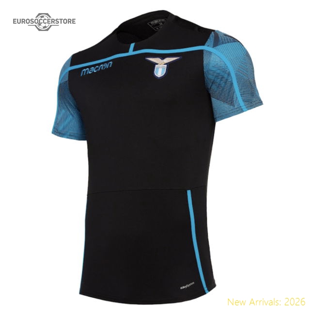 2018-2019 Lazio Training Shirt (Black) (Your Name)-Vantage Point Soccer