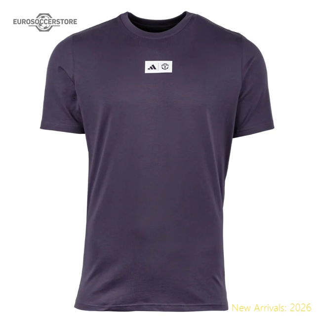 2025-2026 Man Utd Seasonal Graphic Tee (Trace Purple)-Football Jersey Hub