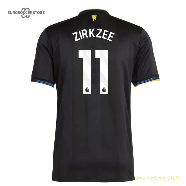 2025-2026 Man Utd Authentic Third Shirt (Zirkzee 11)-Football Jersey Hub