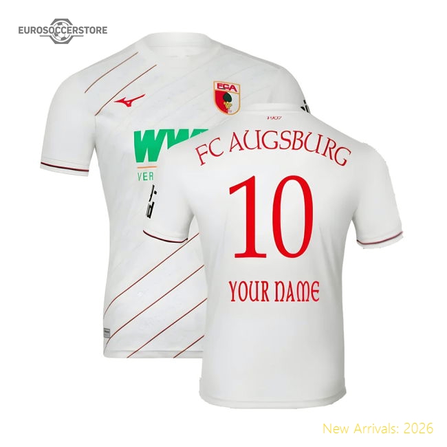 2024-2025 FC Augsburg Home Shirt (Your Name)-ly44