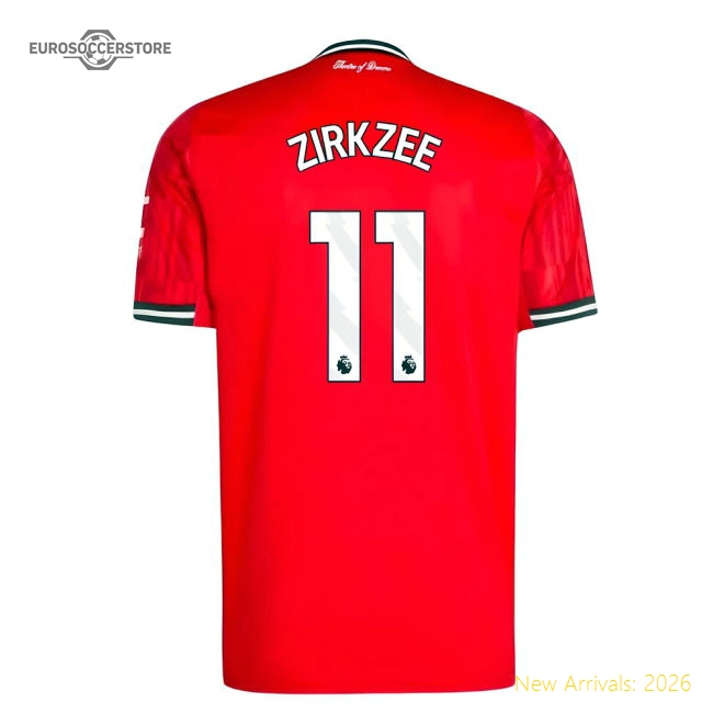 2025-2026 Man Utd Home Shirt (Zirkzee 11)-Football Jersey Hub