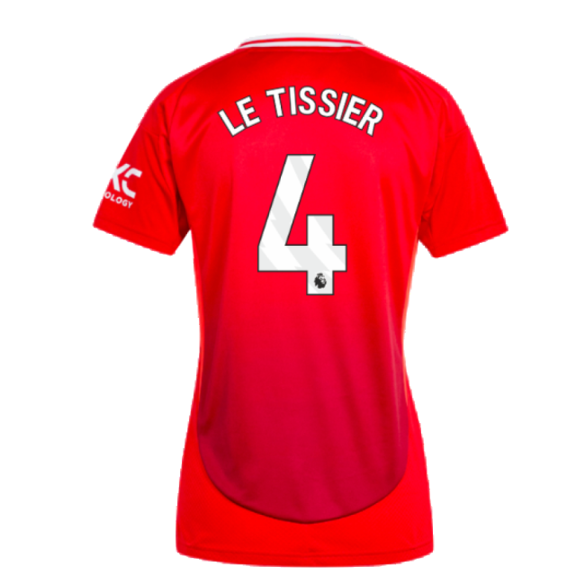 2024-2025 Man Utd Home Shirt (Womens) (Le Tissier 4)-Football Jersey Hub
